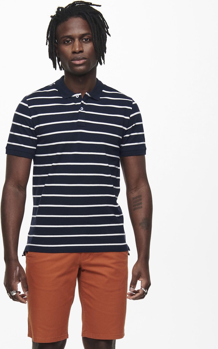 ONLY & SONS - Maat XS - ONSCOOPER LIFE REG SS POLO NOOS Heren Polo