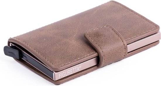 Figuretta creditcardhouder PU-leder hunterbruin