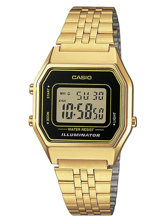 Casio Vintage Iconic LA680WEGA-1ER Dameshorloge 28,6 mm - Goudkleurig
