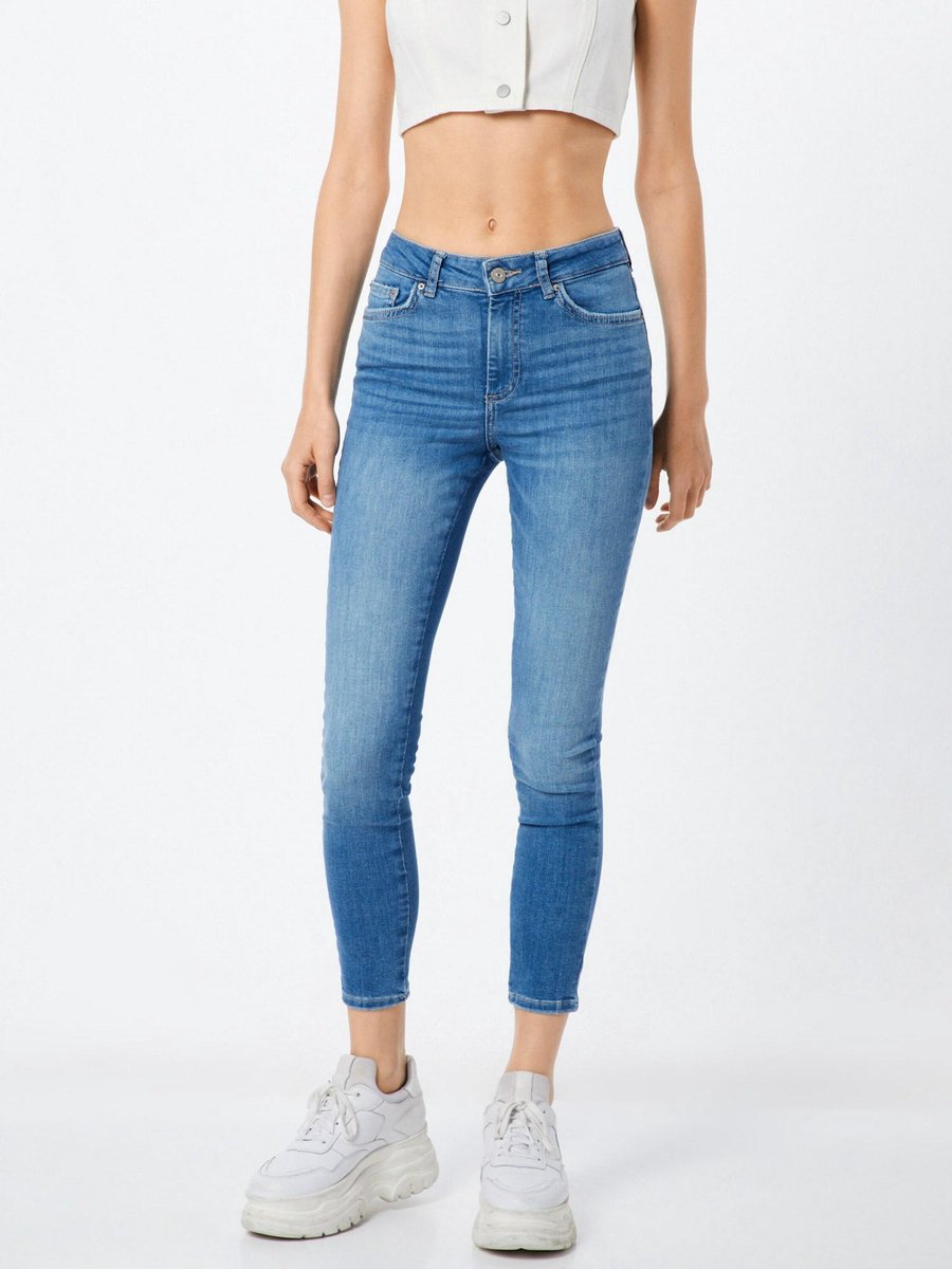 Pieces  - Maat XS -  PCDELLY SKN MW CR LB124-BA/NOOS BC Dames Jeans