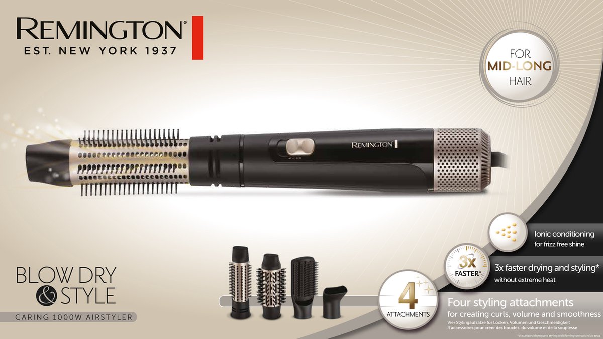 DGM-outlet-Remington-Blow-Dry-Style-1000-Watt-Fohnborstel-AS7500-aanbieding-prijs-sale-4 Remington Blow Dry & Style – 1000 Watt Föhnborstel AS7500