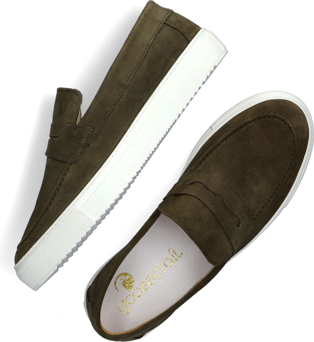Goosecraft - maat 44- Christian Men 1 Heren Loafers - Groen