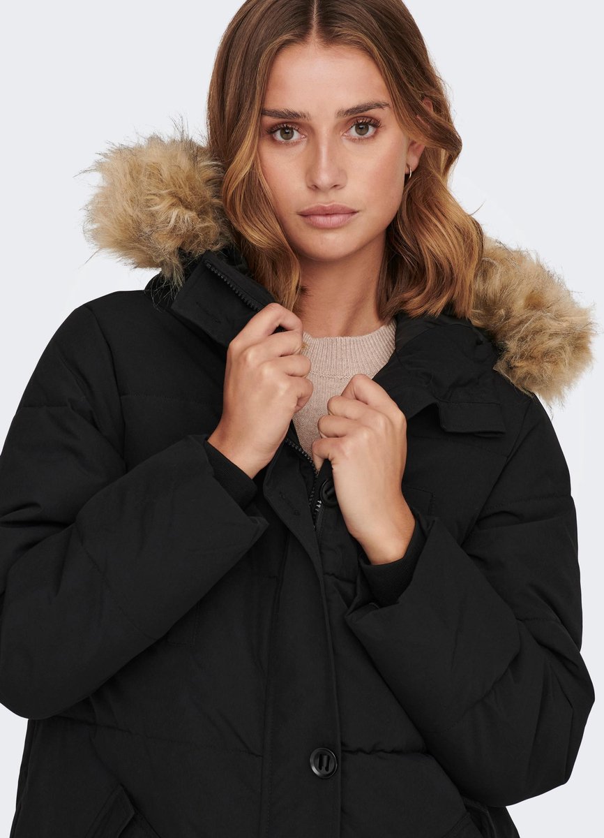 JDY - Maat L - JDYLOOK PADDED LONG PARKA JACKET OTW SIE Dames Jas
