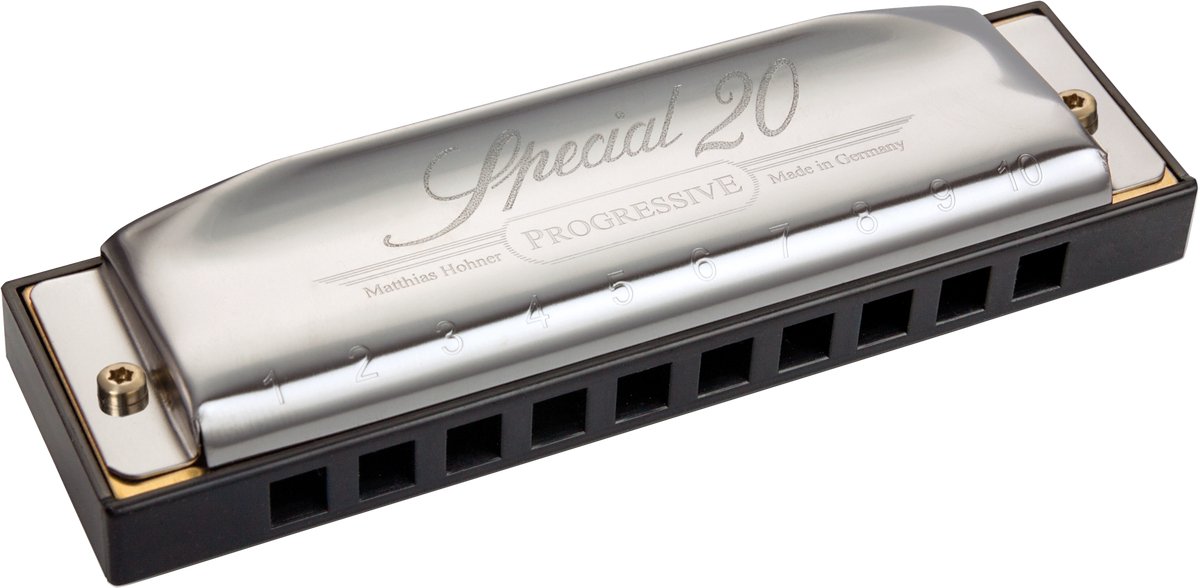 houten, blues armonica, harmonica, special 20, metallic