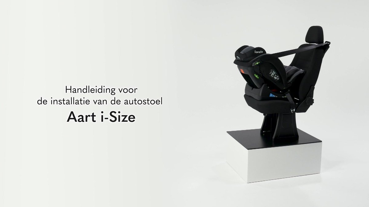 Lionelo Aart i-Size autostoel – Voor kinderen 40-150 cm – 4in1 Groep 0-1-2-3 – i-Size R129 – Voor- en achterwaarts (RWF tot 105 cm) – Montage met autogordel