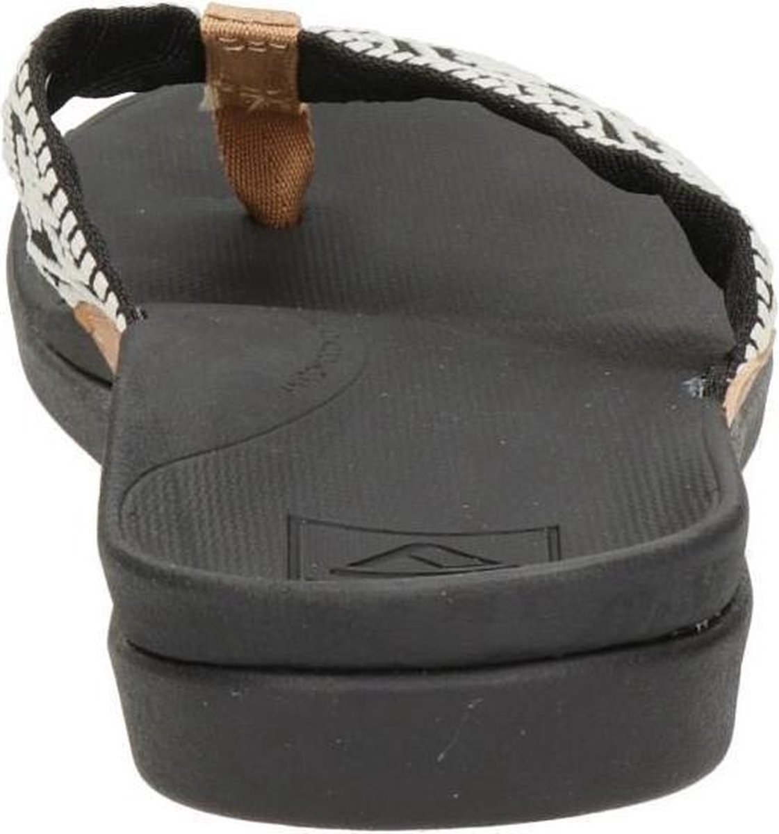 Reef - Maat 36 - Ortho Woven Dames Slippers - Black/White
