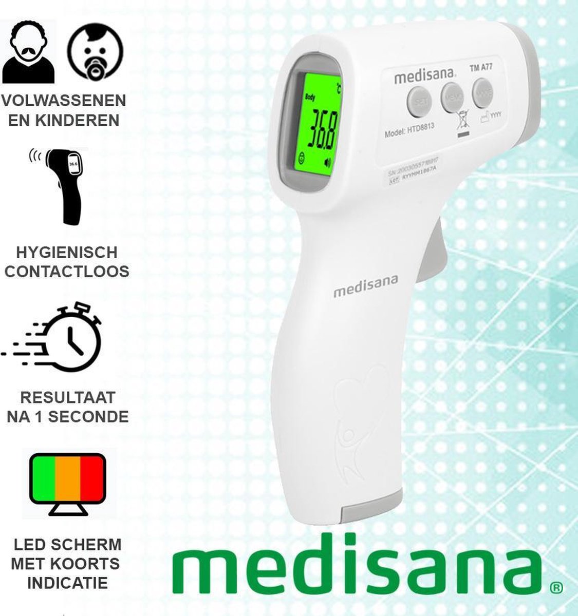Medisana TM A77 - Voorhoofdthermometer