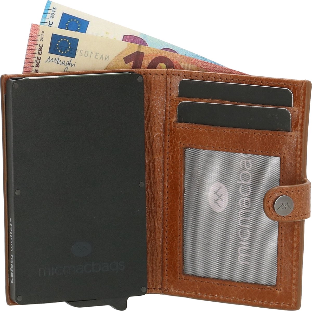 Micmacbags Porto Safety Wallet - Bruin