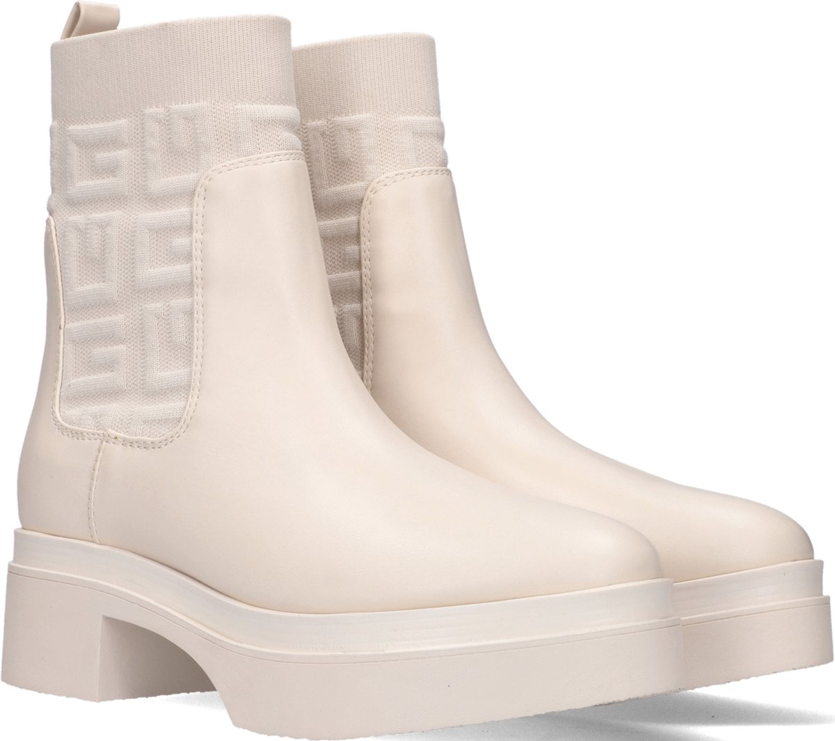 Guess - Maat 37 - Keanna Chelsea boots - Enkellaarsjes - Dames - Wit