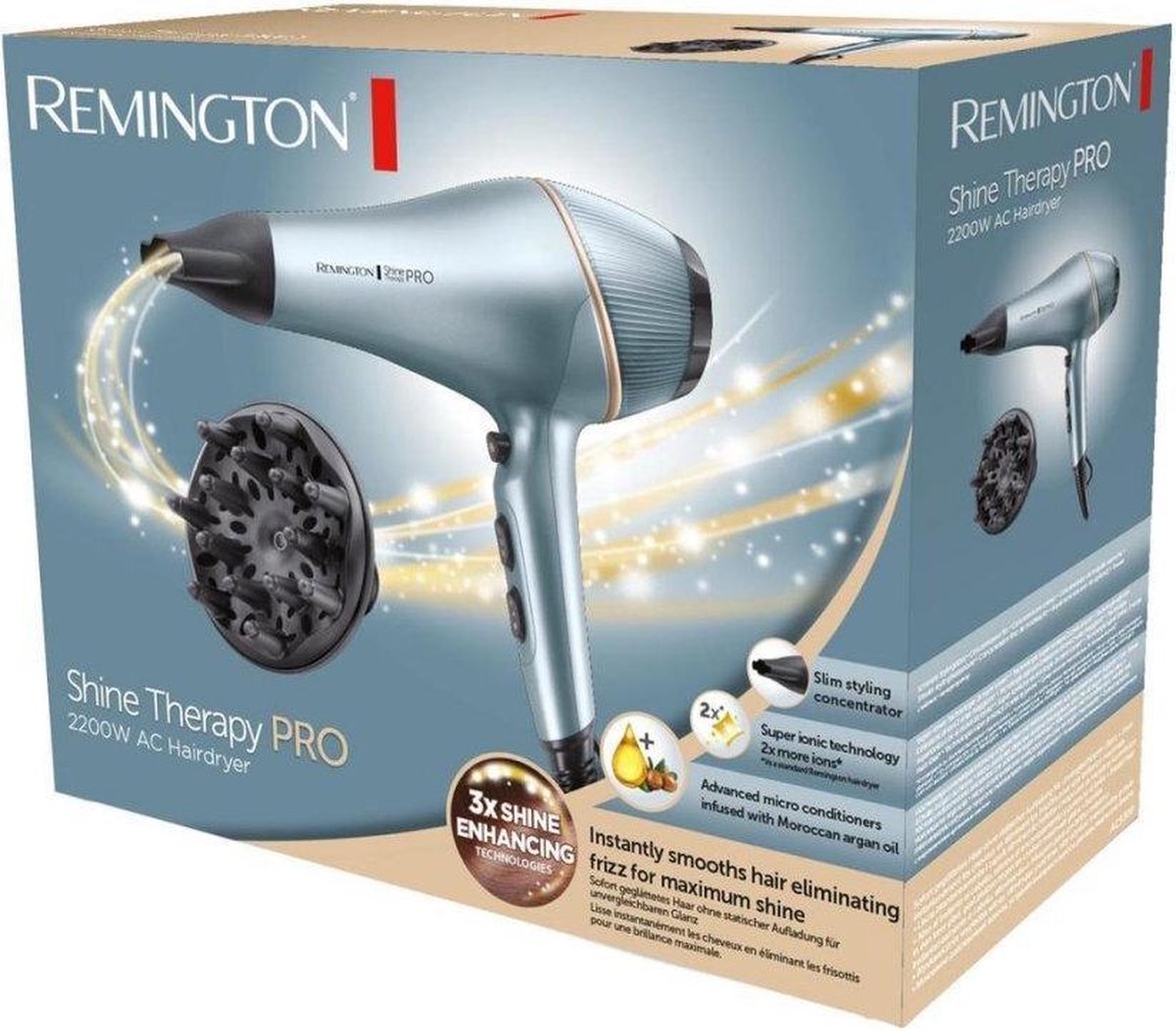 Remington AC9300 Shine Therapy PRO - Föhn - 2200W