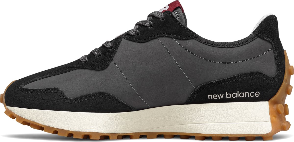 sneaker, grijs, mix leder, kruimlaag, new balance