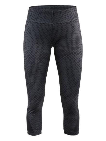Craft - Maat M - Breakaway capri 3/4 hardloopbroek P-stir zwart dames