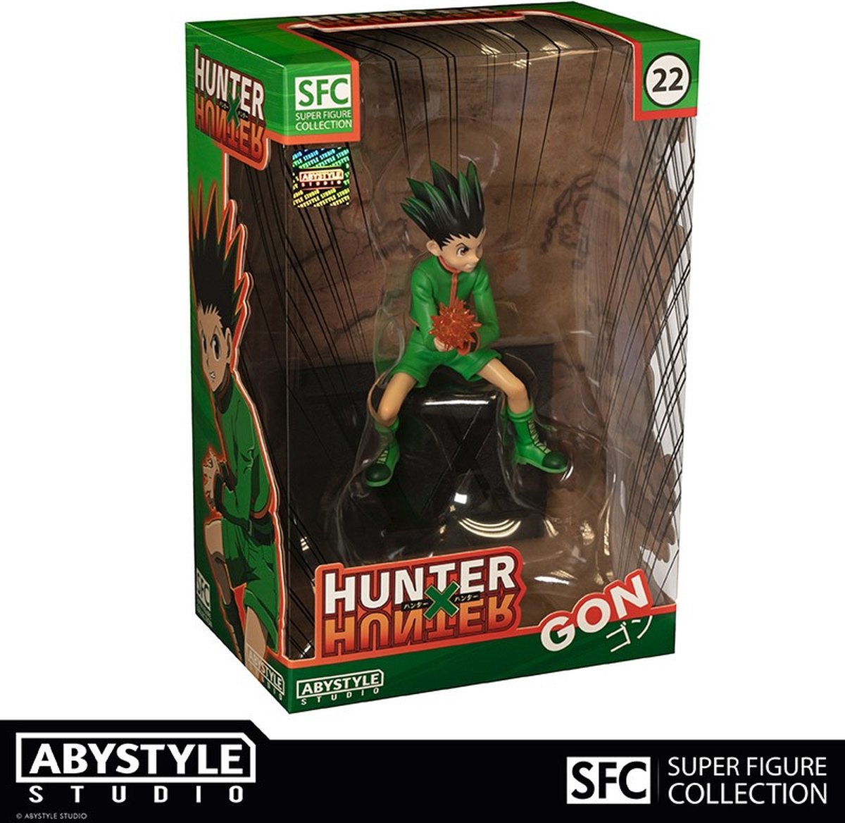 figurine, anime, hunter x hunter, groene outfit, poseerbaar