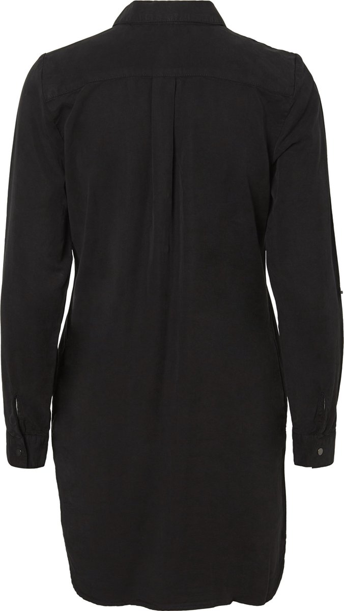 Vero Moda - maat XXL- VMSILLA LS SHORT DRESS BLCK GA NOOS Dames Jurk