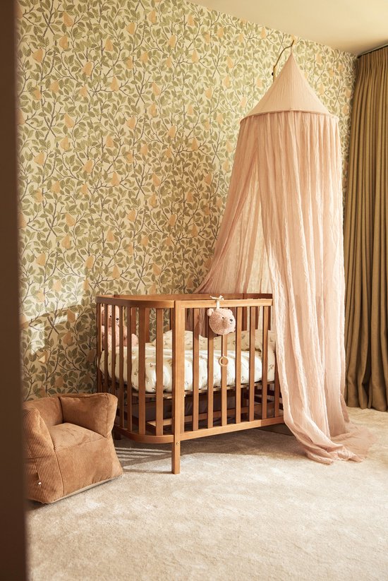 Jollein - Baby Klamboe Vintage Wild Rose - Katoen - Polyester - Baby Sluier, Bed Hemeltje - 245cm
