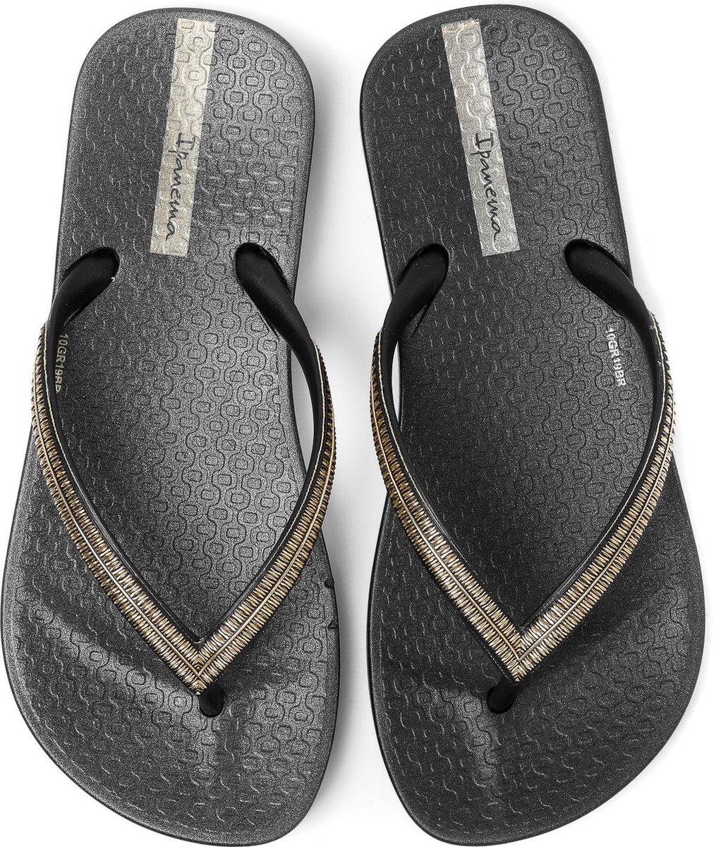 Ipanema - Maat 27 - Anatomic Mesh Meisjes Slippers - Black/Gold