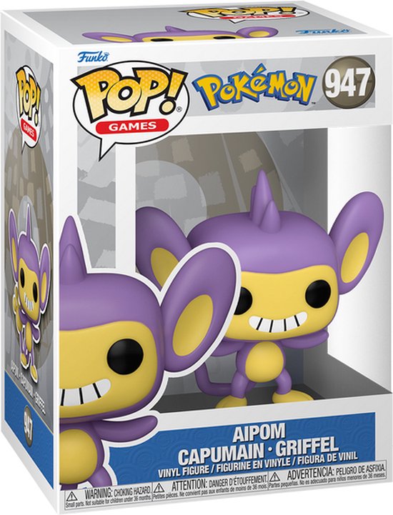 Funko Pop #947 Pokémon Aipom - Funko Pop #947