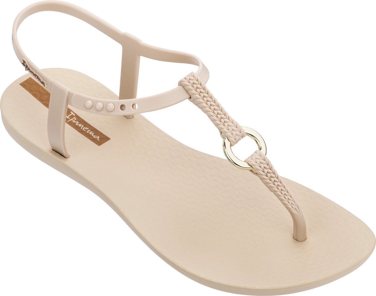 sandalen, zonneband, t-strap, synthetisch, ringDetail