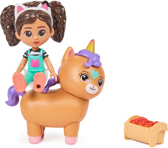 Gabby’s Poppenhuis - Speelset met Gabby en Kiho de kittenhoorn - met accessoires en poppenhispakketj