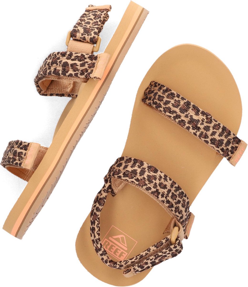 Reef - Maat 35.36 - Little Ahi Convertible Meisjes Slippers - Leopard