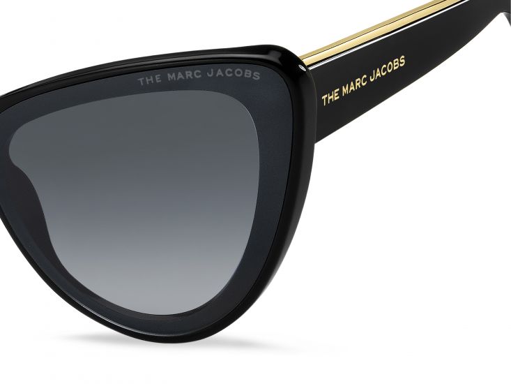 Marc Jacobs Zonnebril Cat-eye Dames Zwart/goud/zwart (449/s)
