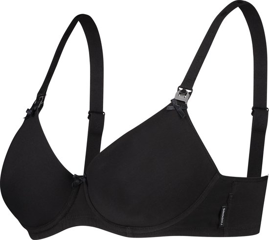 Noppies - Maat F85 - Zwangerschapsbeha Cotton Melange - Black