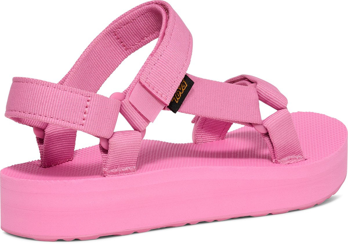 sandalen, platform, roze, zool, synthetisch