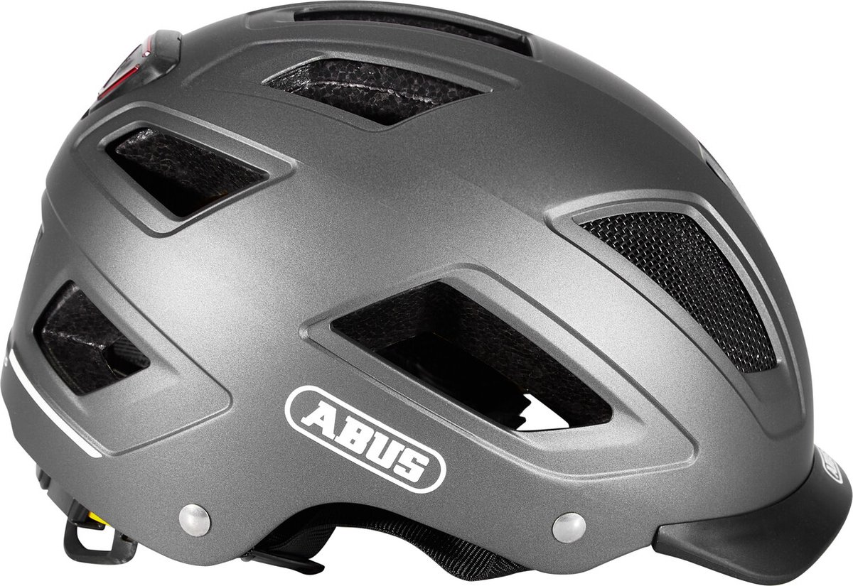 Fietshelm ABUS HYBAN 2.0 MIPS titan M - 52-58 cm - grijs - Geschikt voor gebruik op elektrische fietsen - stadsfietsen - 420 g