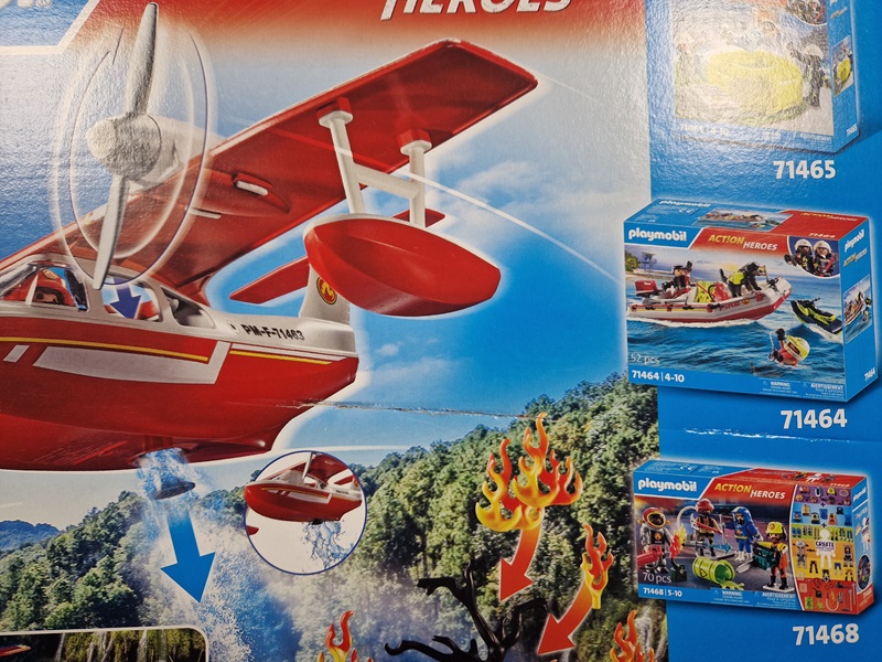 PLAYMOBIL Action Heroes Brandweervliegtuig met blusfunctie - 71463