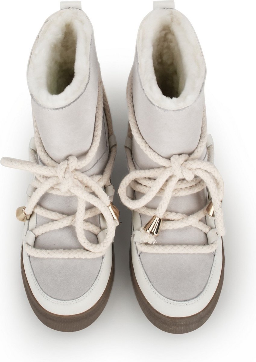 PS Poelman - Maat 41 -  MIA Dames Snowboots - Gebroken wit