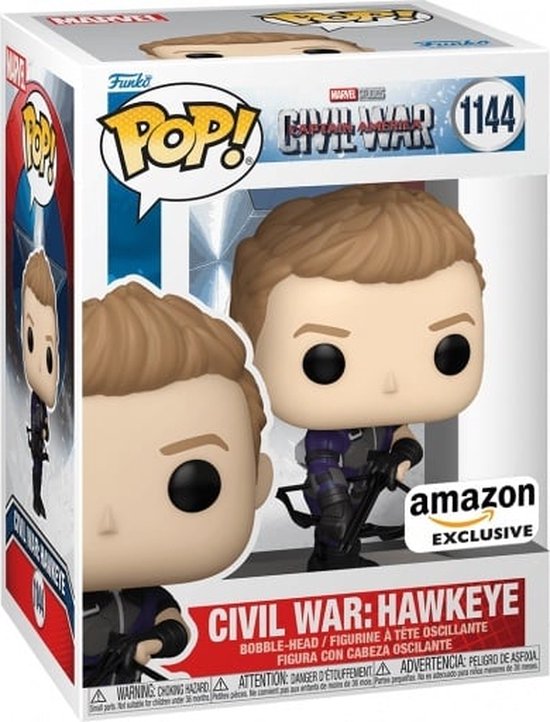 Funko Pop #1144 Funko Pop! Marvel Studios Civil War Captain America - Hawkeye
