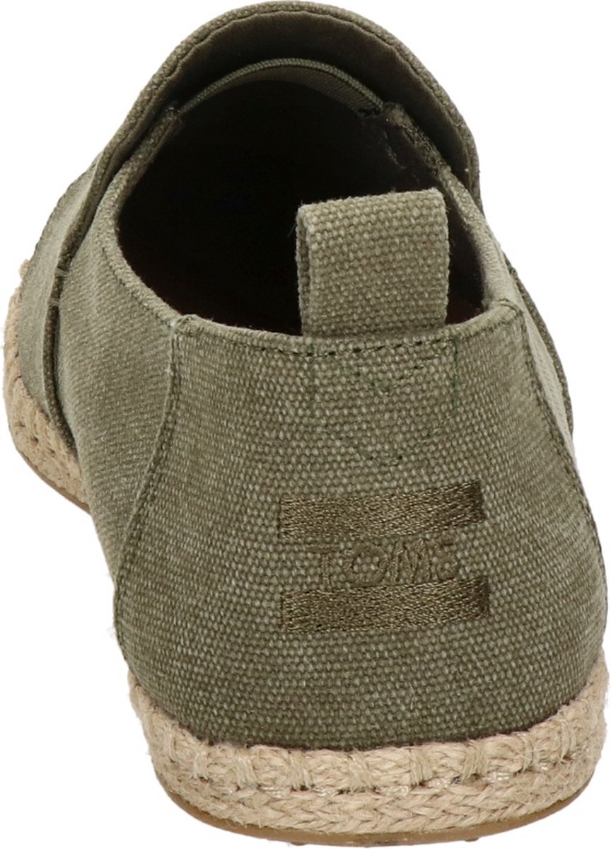 Toms - Maat 44 - Deconstructed Alpargata Rope Heren Espadrille - Olive