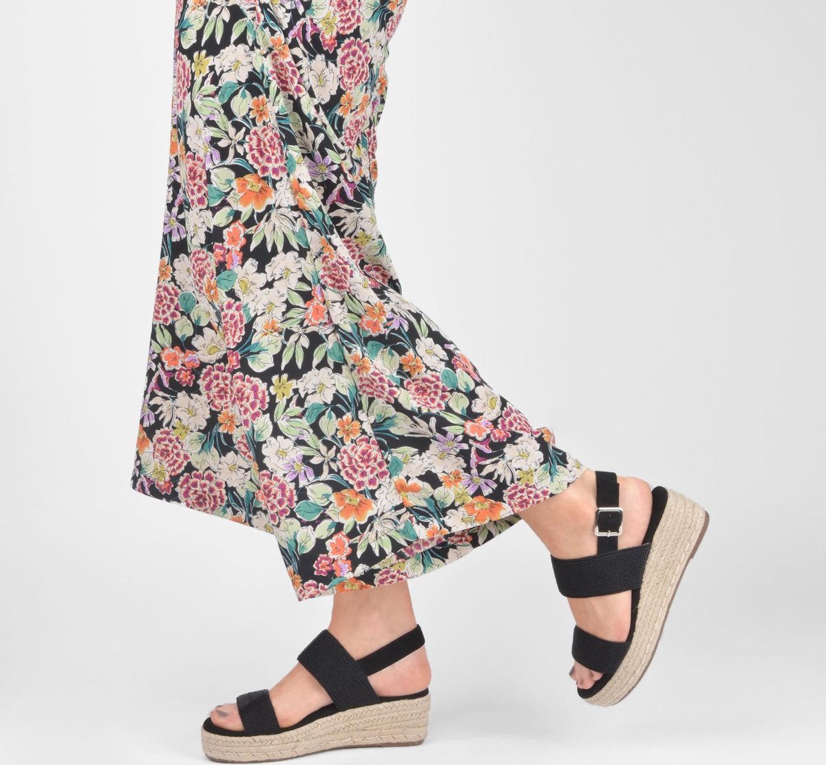 PS Poelman CETO Dames Faux PU Imitatie Suède Leren Sandalen - 39 - met Touw Detail en Espadrille Zoo