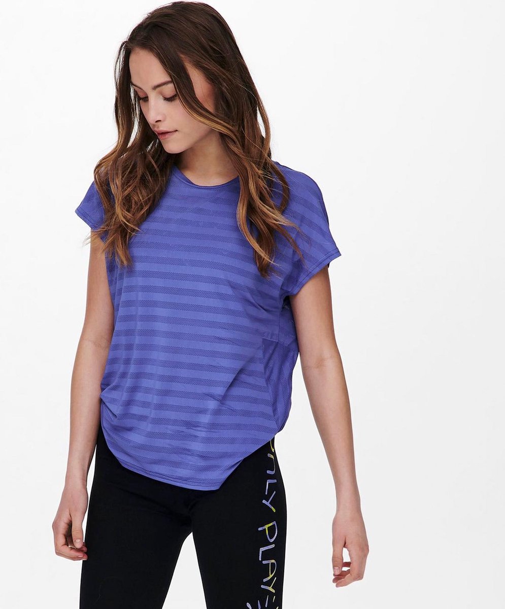 ONLY PLAY ONPANUR LOOSE SLIT TRAIN SS TEE  - Maat XS - Dames Sportshirt