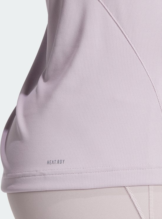 adidas Maat S Performance Designed for Training HEAT.RDY HIIT T-shirt - Dames - Paars