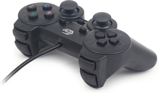 GMB Gaming Dual Vibration USB GamePad zwart - 1,8 meter
