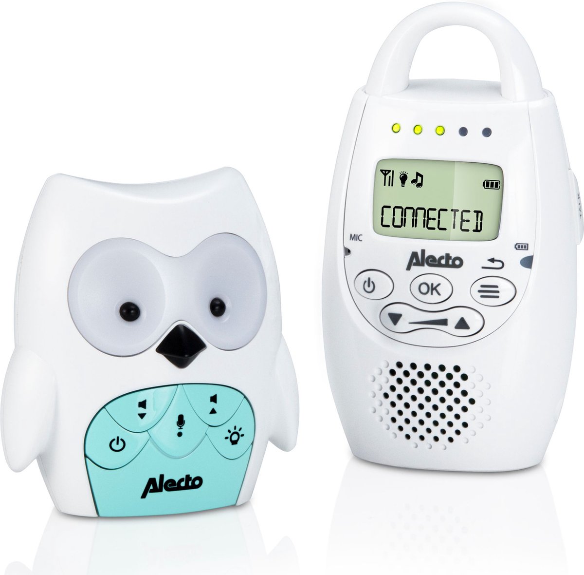 Alecto Baby DBX-84 Eco DECT babyfoon in de vorm van een uiltje