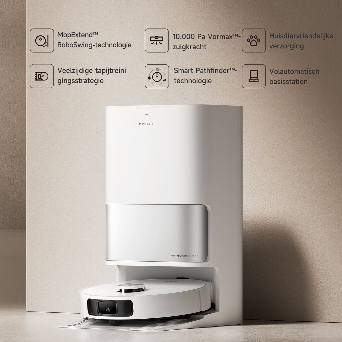 Dreame L10s Gen - Robotstofzuiger met Dweilfunctie - en