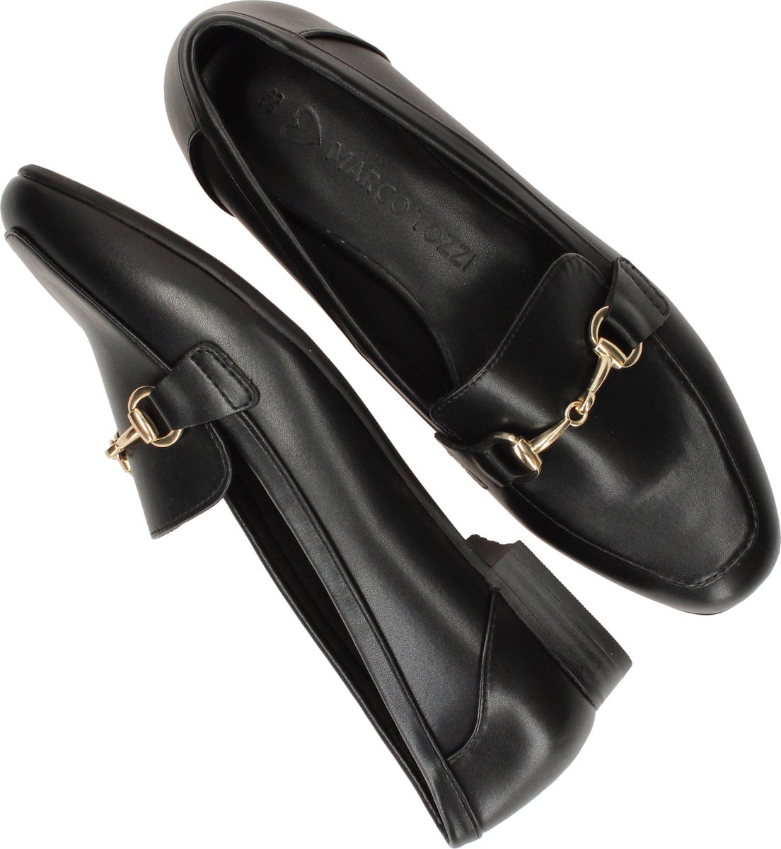 MARCO TOZZI - maat 40 - loafer - Dames - Zwart