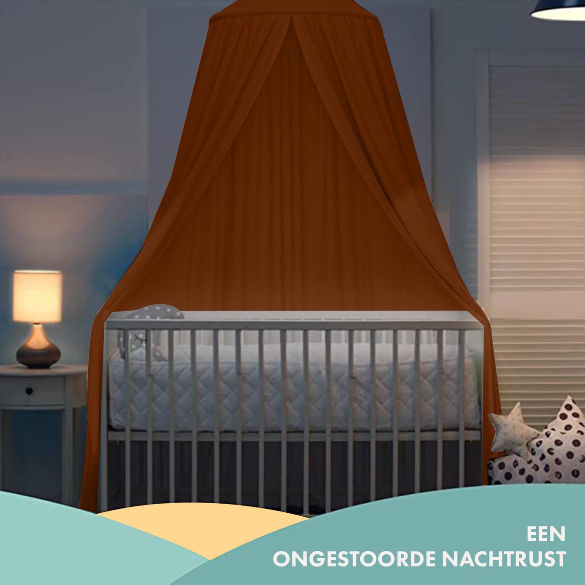 Deryan Baby Klamboe Vintage 245cm - Hemeltje Caramel