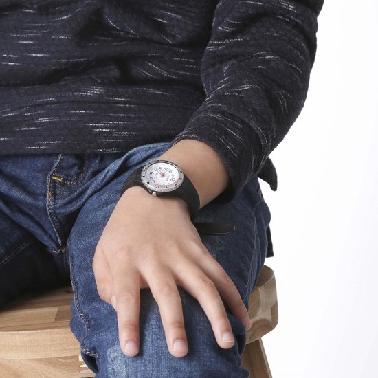 Lorus Young RRX41CX9 Horloge - Siliconen - Zwart - 28 mm