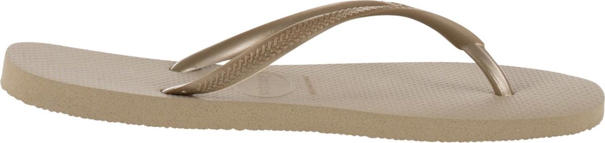 Havaianas - maat 37   -   38 -Slim Dames Slippers - Sand Grey/Light Golden