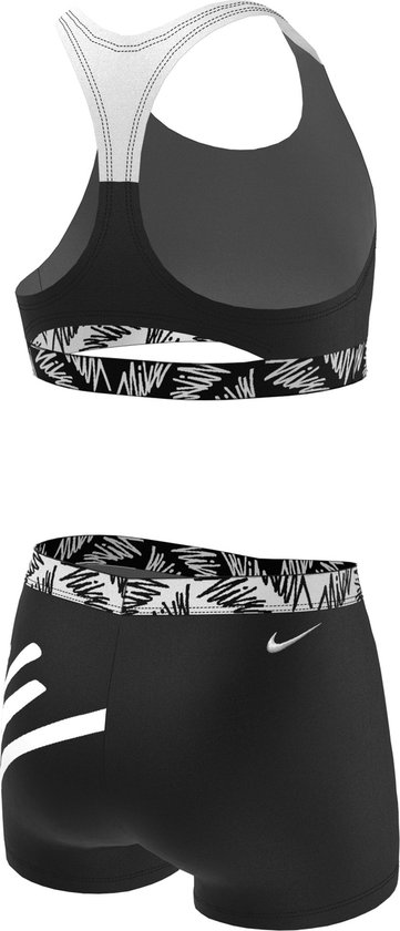 Nike maat M  Swim Script Logo meisjes bikiniset met short