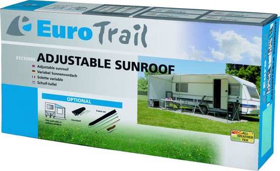Eurotrail Schuifluifel Caravan 700 X 240 Cm Polyester Grijs