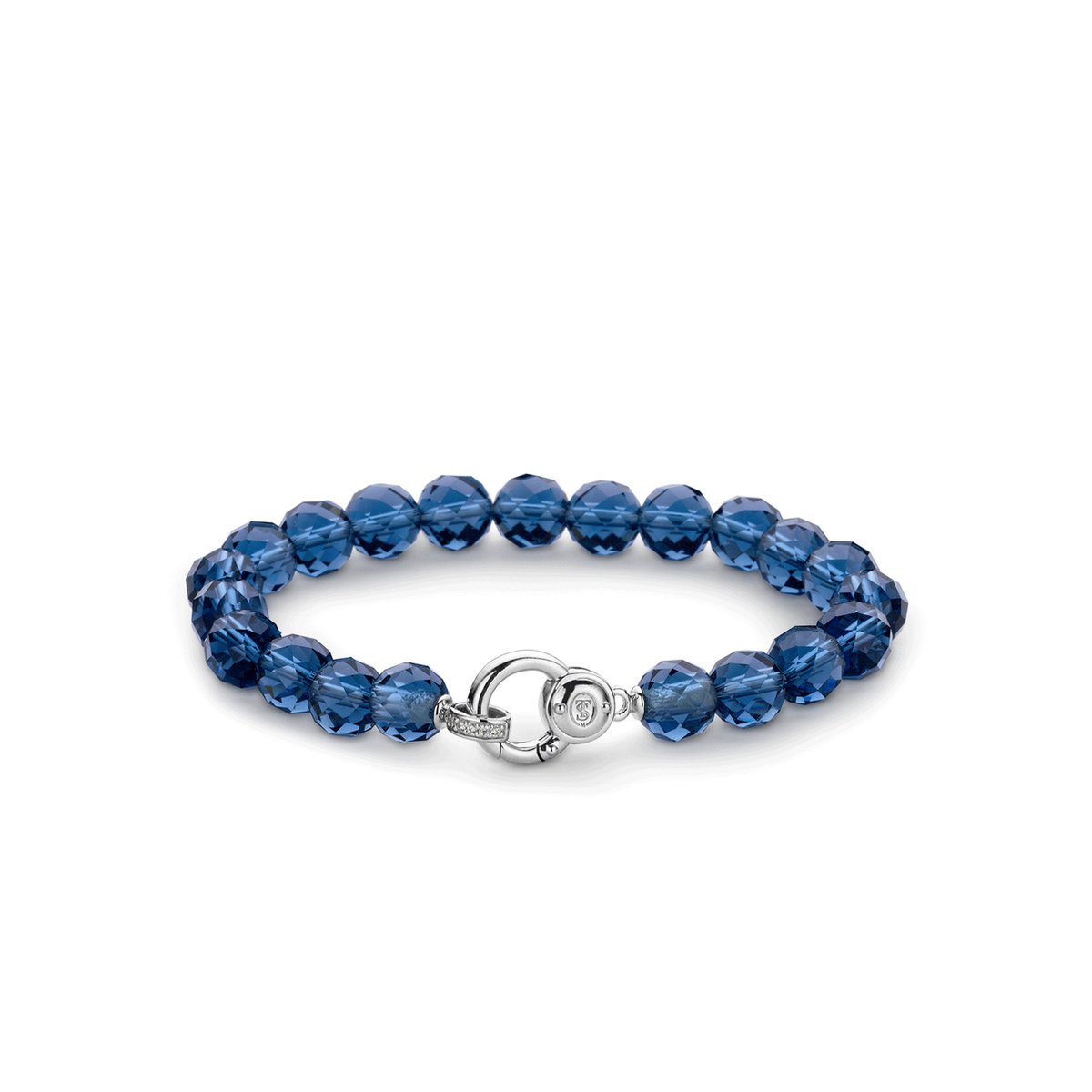 sieraad, bracelet, blauw, kristal, kralen