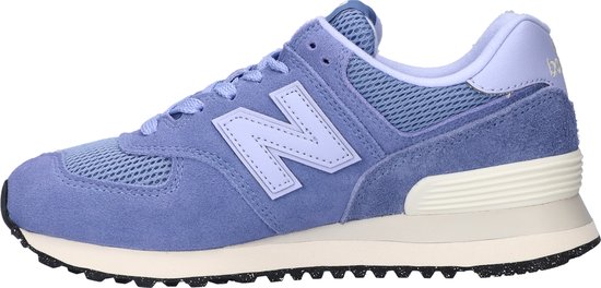 sneaker, lila, mesh, suede, veter