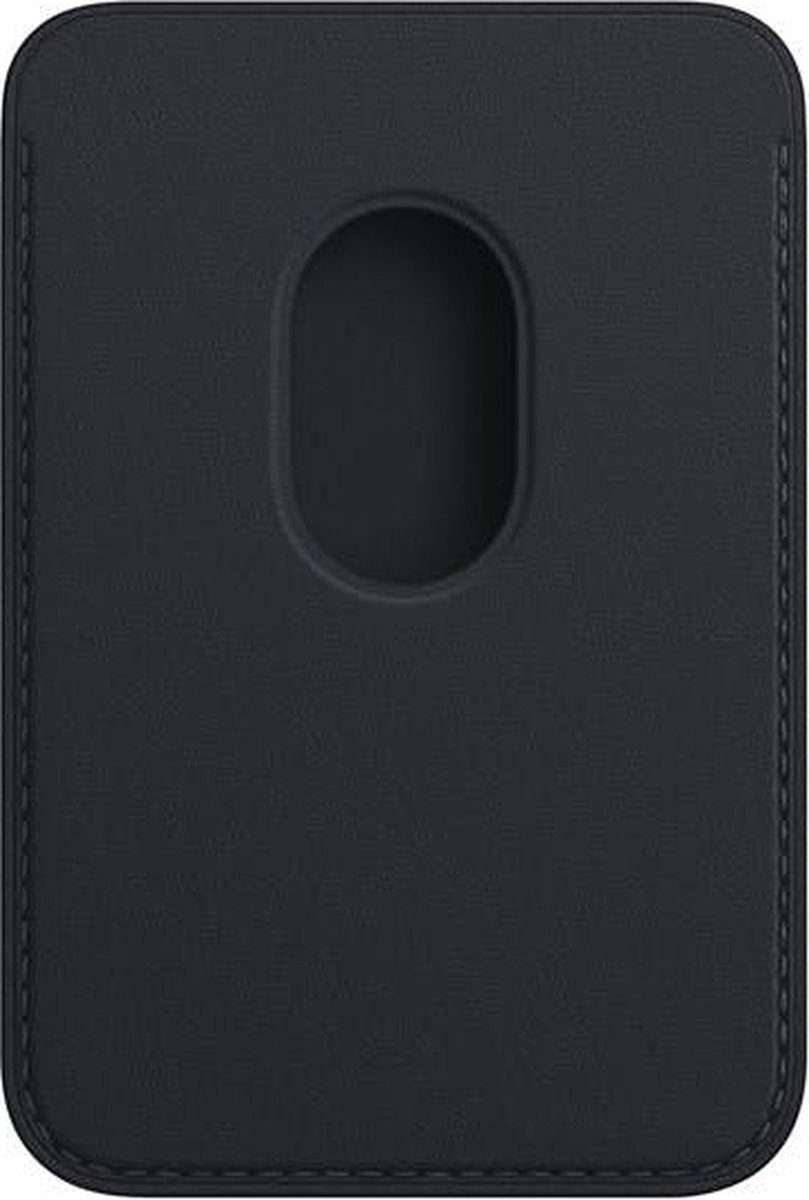 Leren kaarthouder met MagSafe voor iPhone - Middernacht