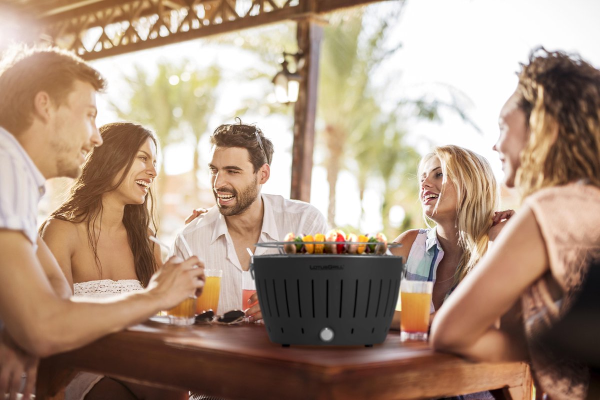 LotusGrill Classic Hybrid Tafelbarbecue - Ø350mm - Antraciet