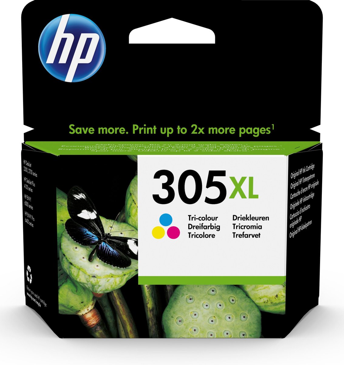 HP 305XL High Yield Tri-color Original Ink Cartridge - Drie kleuren