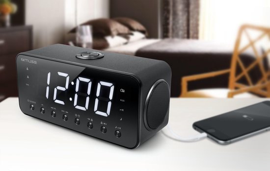 Muse M-192 CR Wekkerradio met groot display